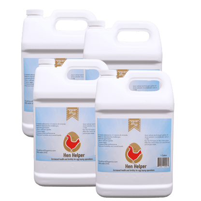 Southland Organics Hen Helper Organic Probiotics & Electrolytes for layer chickens in 2.5-gallon container.