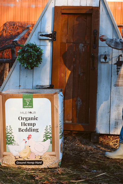 Organic Hemp Bedding for Chicken Coops - Hyper Absorbent USA Made