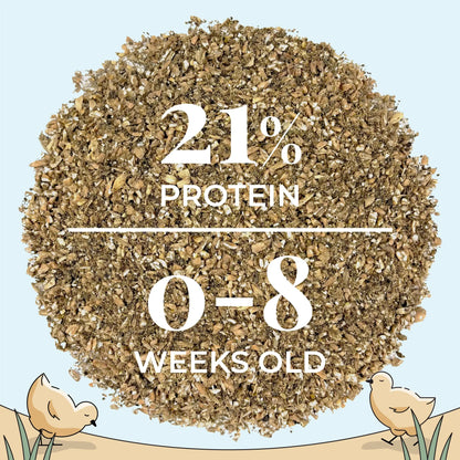 Organic Starter Feed Kit - 8 Weeks Feed & Grit for 10 Chicks