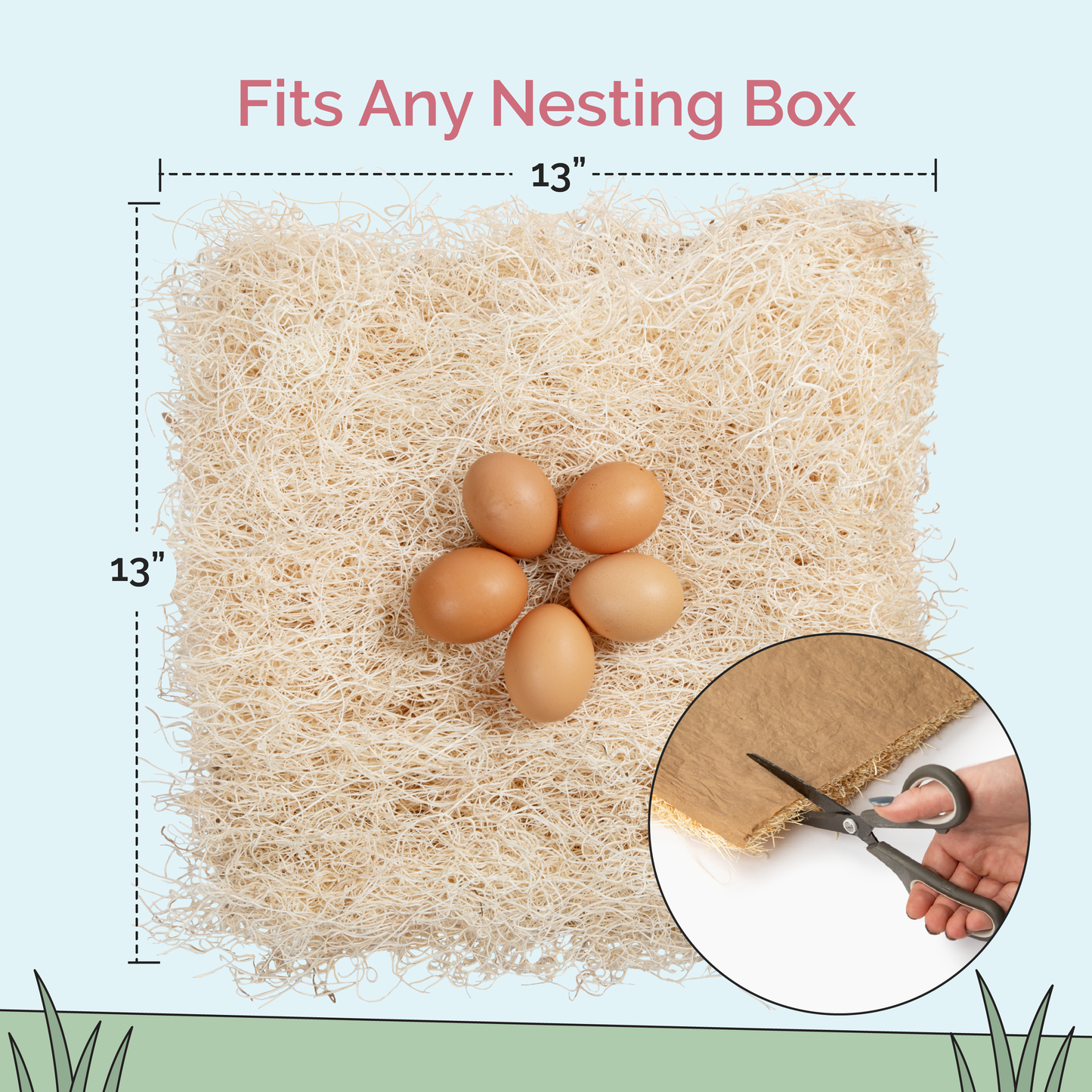Soft Cushioned Chicken Nesting Pads - Coop Box Liners for Hens