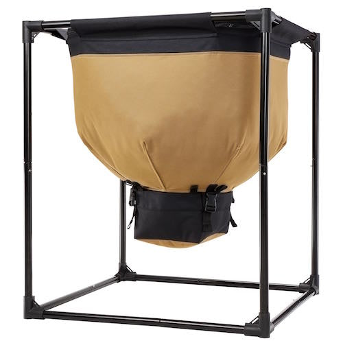 Urban Worm Bag V2 in durable black 900D Oxford fabric for eco-friendly vermicomposting in apartments