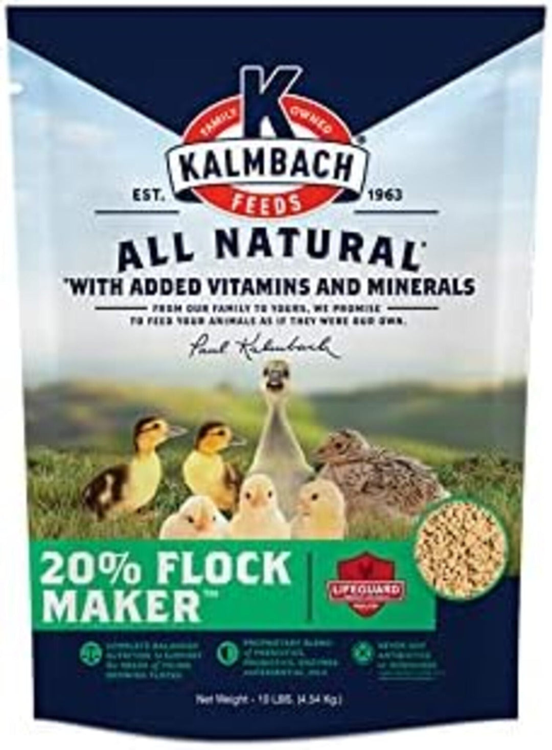 Kalmbach 20% Protein Natural Flock Maker Crumbles - 10 lb