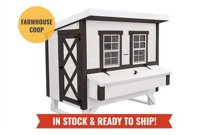 OverEZ Large Chicken Coop - Heavy Duty Wood - Up to 15 Chickens