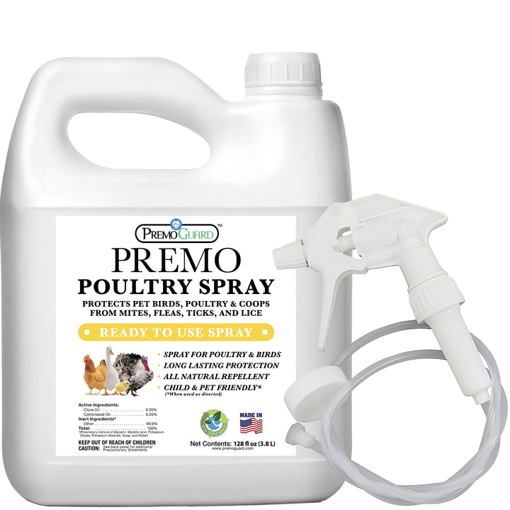 Poultry Spray 128 oz - All Natural Non Toxic - Premo Guard