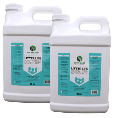 Southland Organics Litter Life Organic Poultry Litter Amendment, 2.5-gallon container, for ammonia control and beneficial mi
