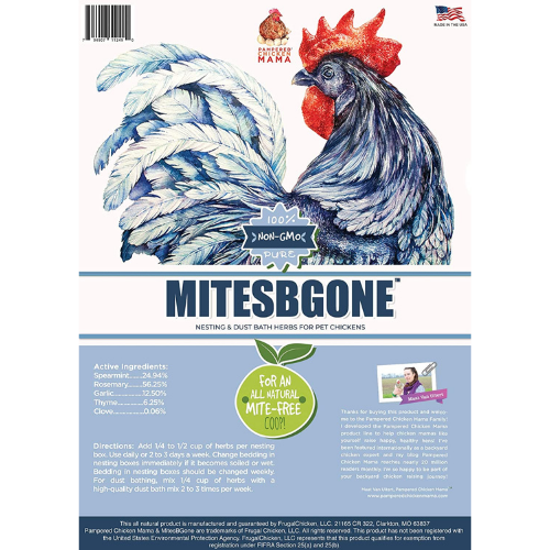 MitesBGone Natural Herbal Blend - Chicken Coop Mite Repellent