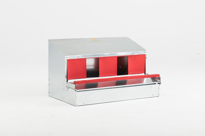 HenGear 34" Galvanized Steel Rollout Nest Box - 32 Hens