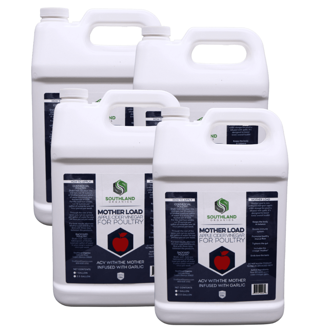 Southland Organics Mother Load Raw Apple Cider Vinegar with Garlic for Chickens, 2.5 Gallon size