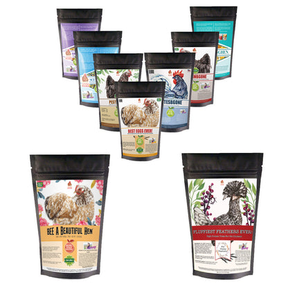Chicken Nesting Herb & Treat Bundle - 9lbs Feather & Wellness Kit