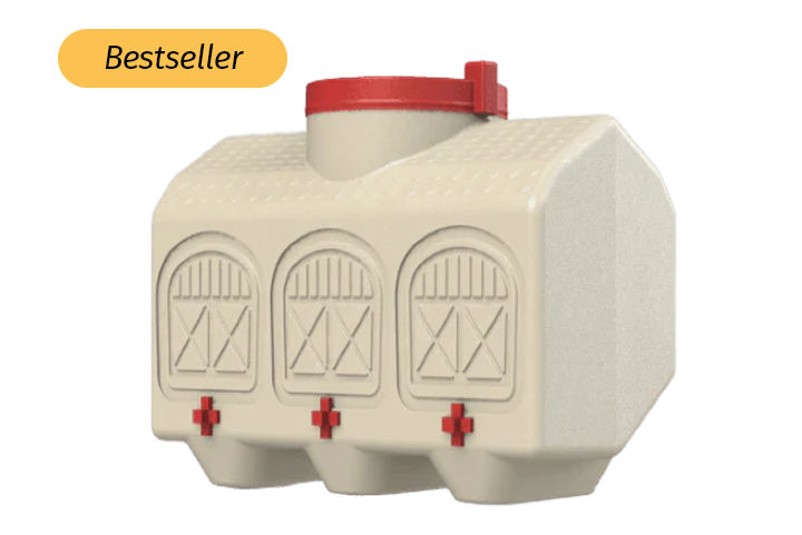 OverEZ Chicken Coop 12-gallon BPA-free automatic waterer for backyard chickens in durable plastic design