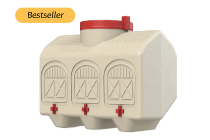 OverEZ Chicken Coop 12-gallon BPA-free automatic waterer for backyard chickens in durable plastic design