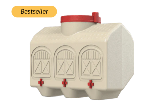 OverEZ Chicken Coop 12-gallon BPA-free automatic waterer for backyard chickens in durable plastic design