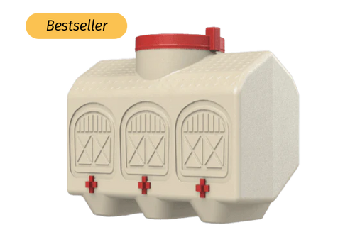 OverEZ Chicken Coop 12-gallon BPA-free automatic waterer for backyard chickens in durable plastic design