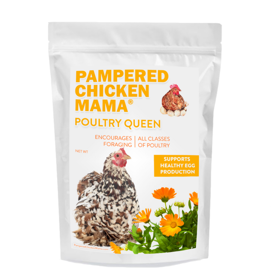 Premium Mealworm Chicken Treats with non-GMO corn, flax, and herbs by Dahlia Pets, available in 3, 10, and 20-pound sizes.