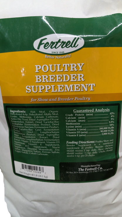 Fertrell High-Potency Breeder Supplement - Fertility & Feather Support