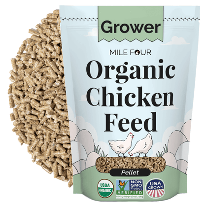 Organic Corn-Free Soy-Free Grower Chicken Feed - Non-GMO US Grown