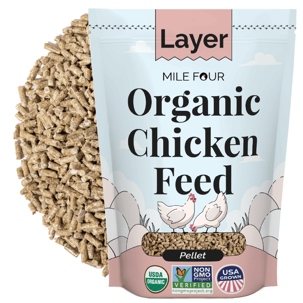 Mile Four Organic Layer Chicken Feed - Corn-Free Soy-Free Non-GMO