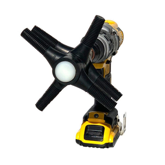 Cimuka rubber poultry feather plucker drill attachment in black for efficient chicken processing