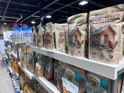 5 lb bag of Hatching Time Happy Tract Chicken Digestive Health Treat with cracked corn and cinnamon