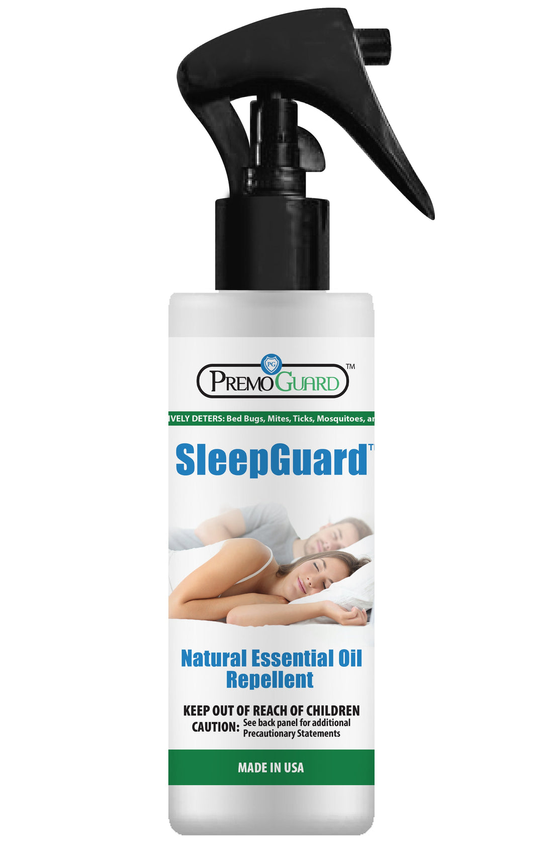 Repelente de aceite esencial Premo All Natural SleepGuard - 8 oz - Natural, no tóxico