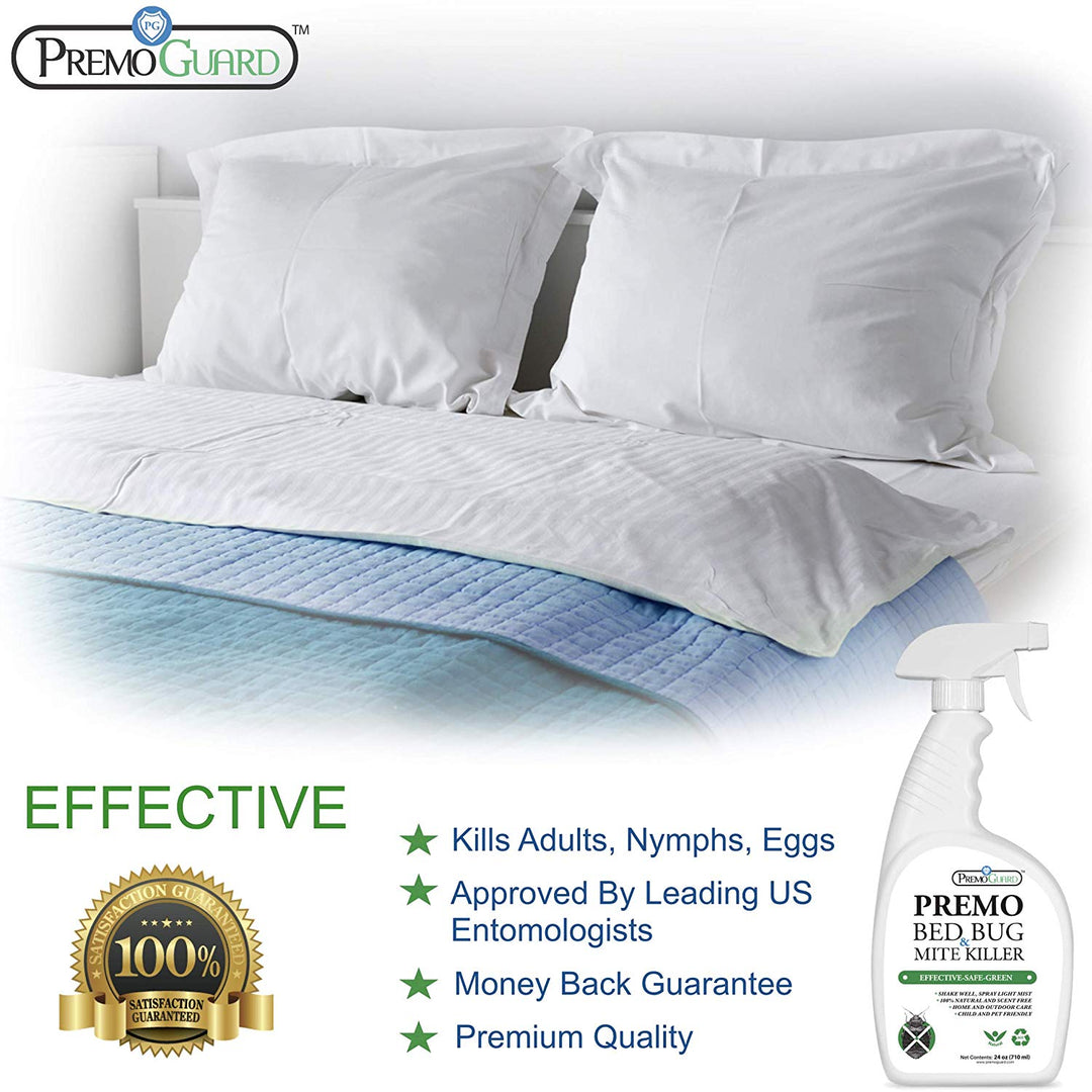 Insecticida para ácaros y chinches de cama, 24 oz, totalmente natural y no tóxico, Premo Guard 