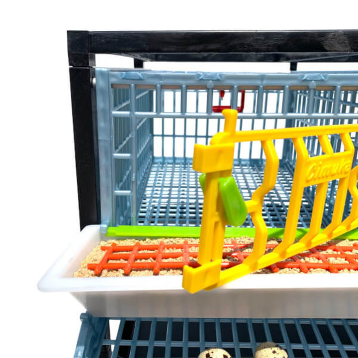Cimuka 5-Layer Stackable Plastic Quail Breeding Cage