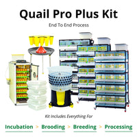 Complete quail raising kit by Hatching Time with 324-egg incubator, 5-layer brooder, and automatic egg turner