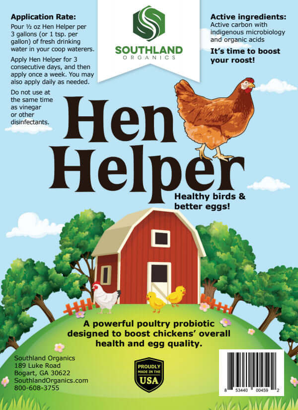 Hen Helper Organic Probiotics & Electrolytes for Layer Chickens