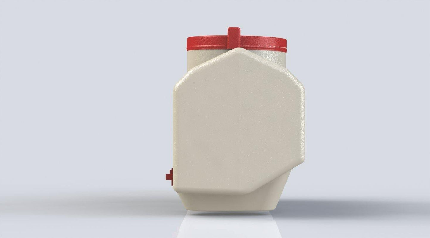 12-gallon BPA-free automatic chicken waterer in sturdy plastic by OverEZ Chicken Coop