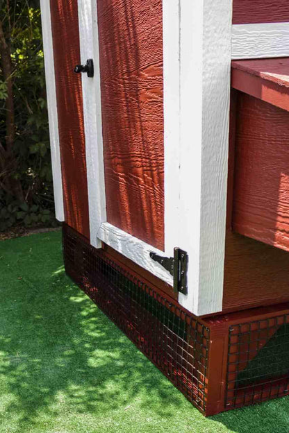Large wire chicken coop panels with pressure-treated wood frame in Classic color by OverEZ Chicken Coop