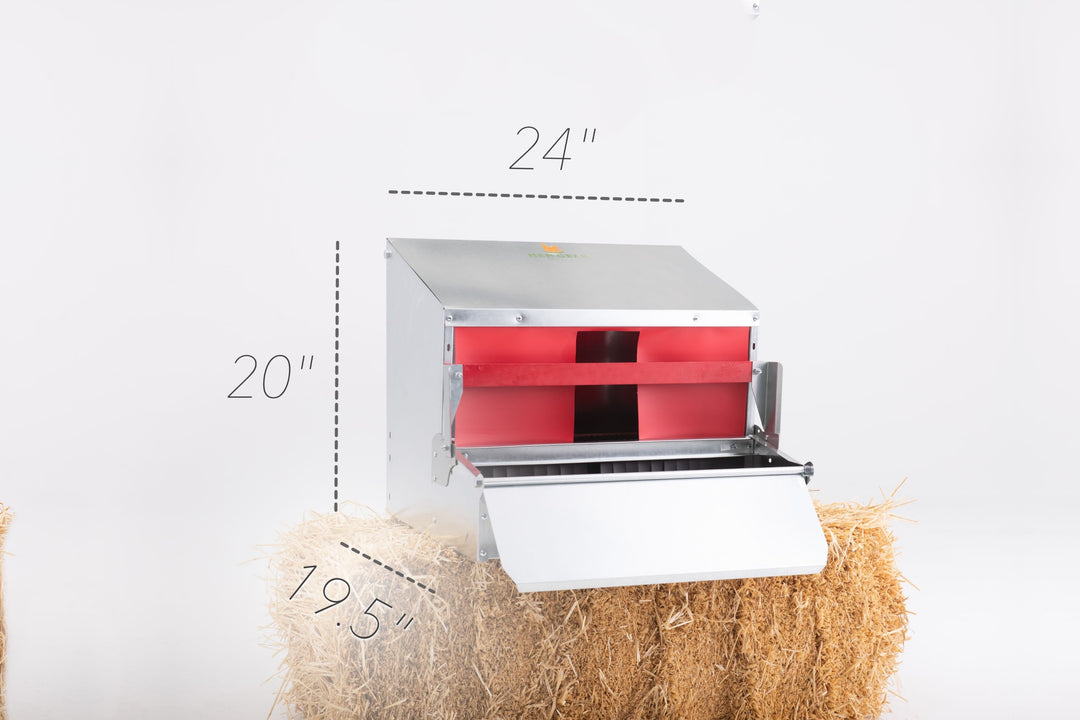 Small (24") Reversible Rollout Nest Box (Up to 20 Hens) - Premium Grade - Free Shipping