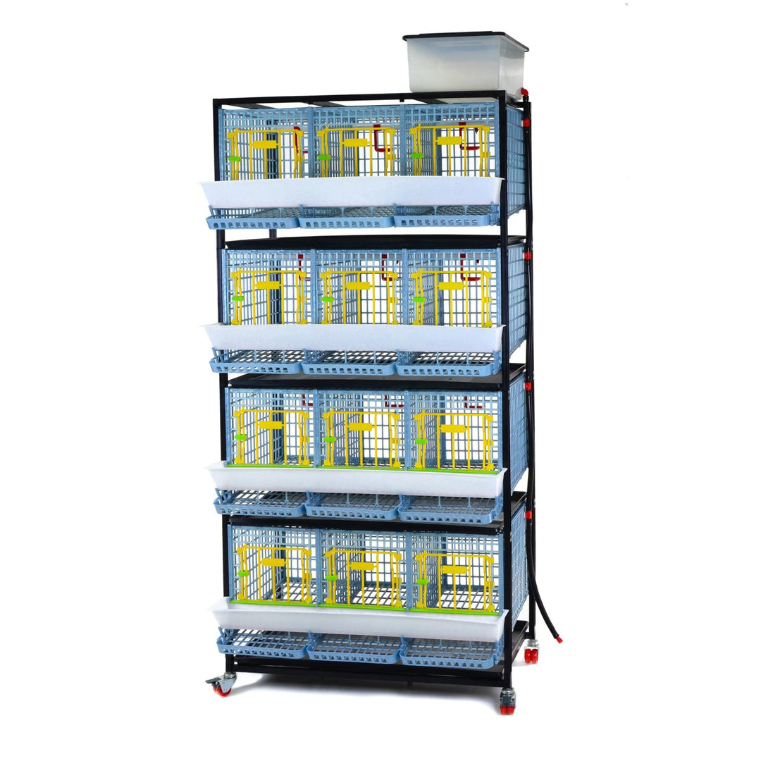 Cimuka 4-Layer Bantam Chicken Breeding Cage - 12-24 Birds
