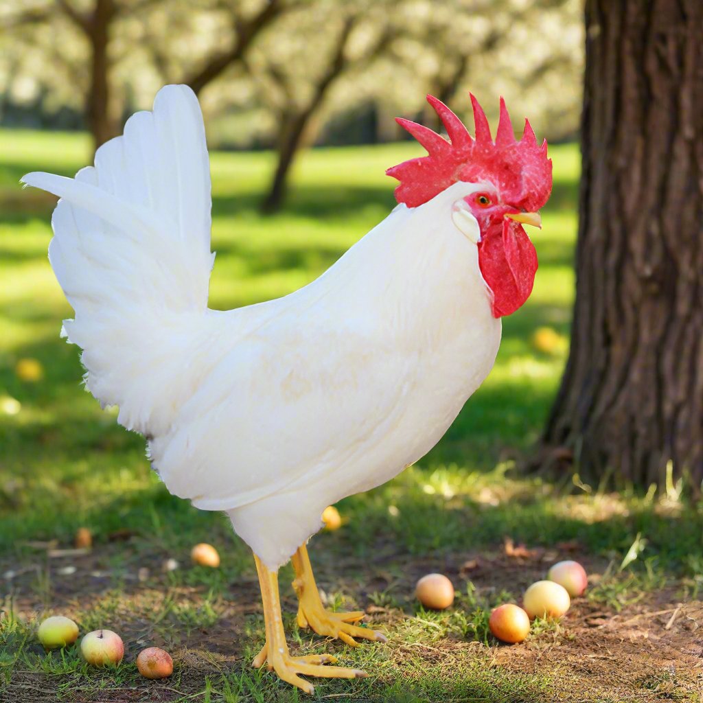 White Leghorn Rooster