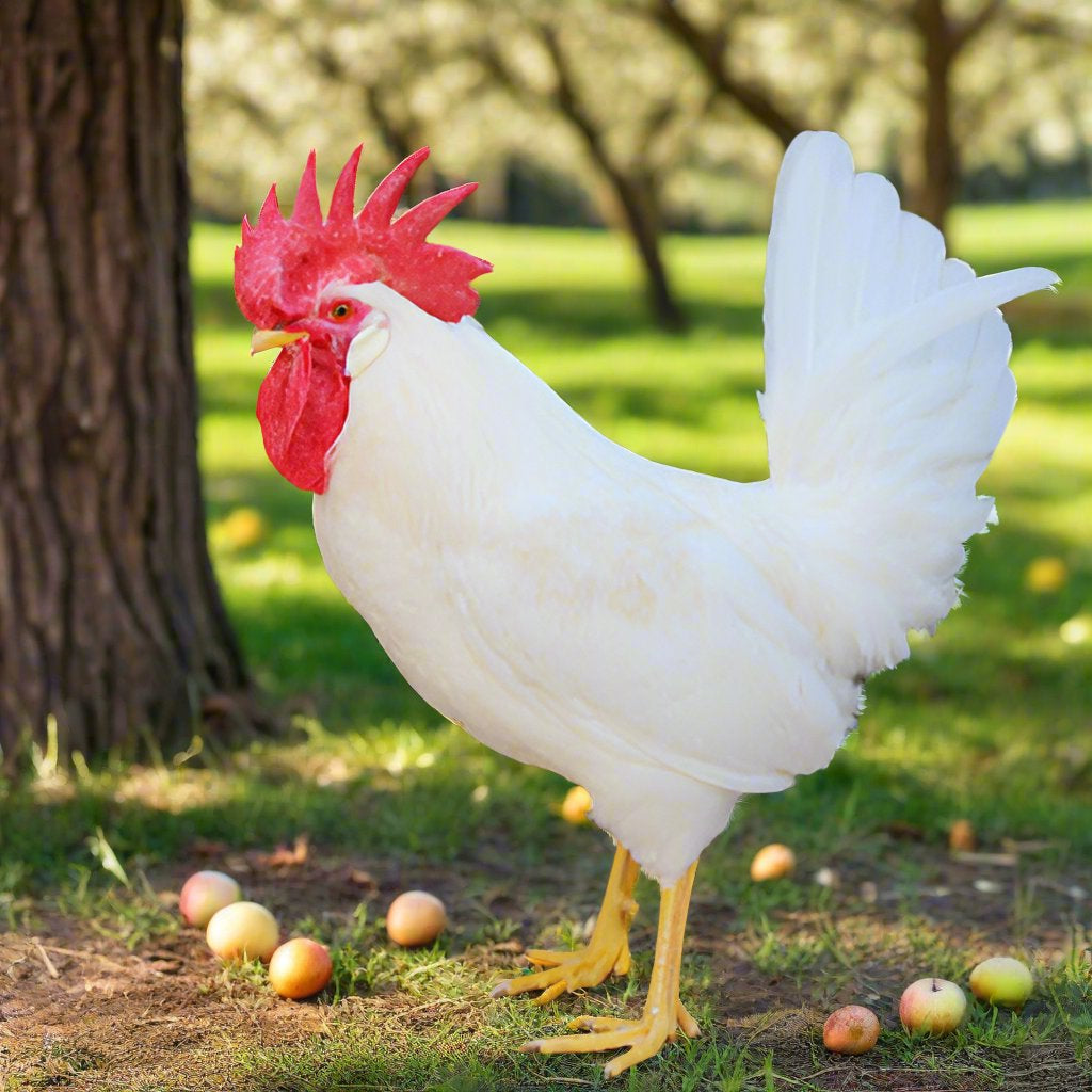White Leghorn Rooster