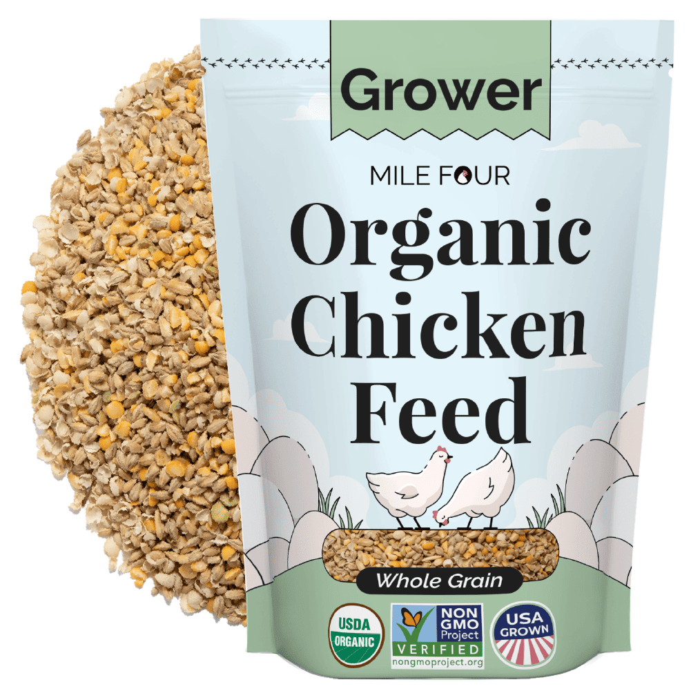 Organic Corn-Free Soy-Free Grower Chicken Feed - Non-GMO US Grown