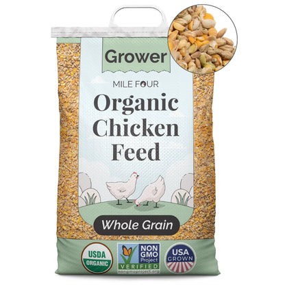 Organic Corn-Free Soy-Free Grower Chicken Feed - Non-GMO US Grown