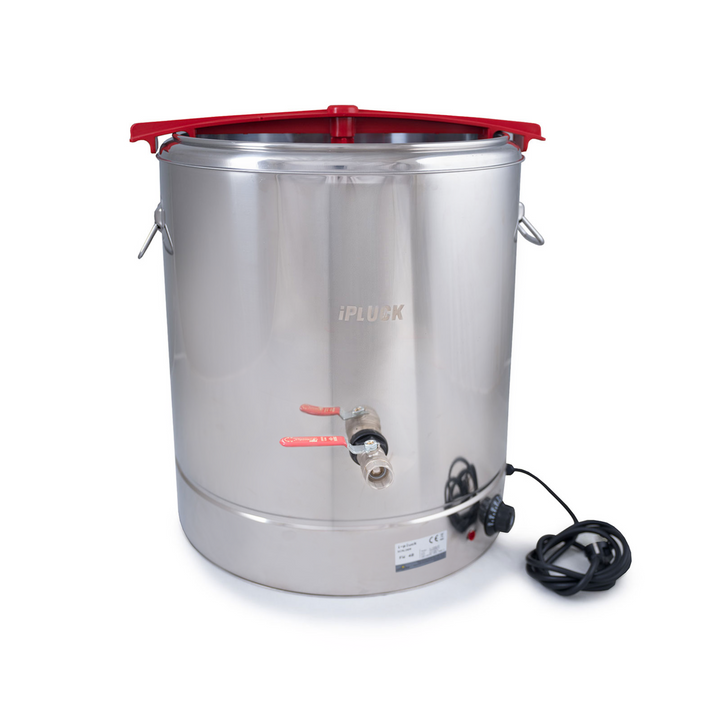 Stainless Steel Poultry Scalder with Manual Dunker, 16 Gal