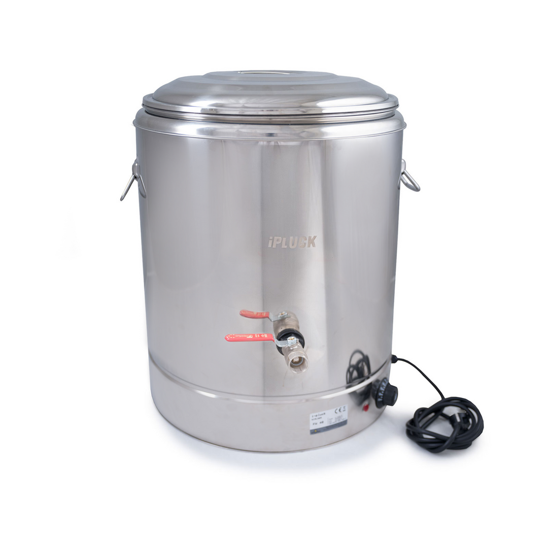 Stainless Steel Poultry Scalder with Manual Dunker, 16 Gal