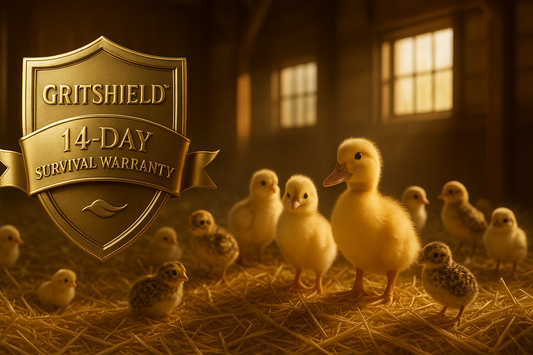 Garantie de survie GritShield™ de 14 jours pour toutes les volailles