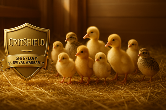 Garantie de survie GritShield™ de 365 jours pour toutes les volailles