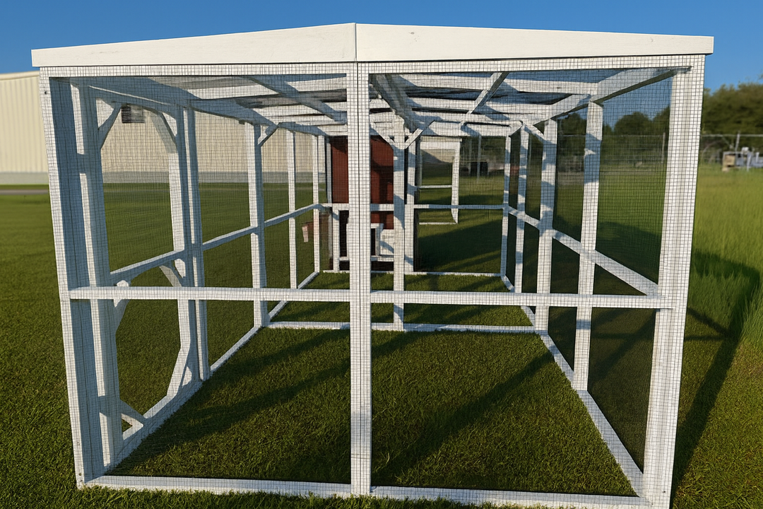 Gallinero de madera de 8 pies (8 pies de ancho x 8 pies de largo x 6 pies y 3 pulgadas de alto)