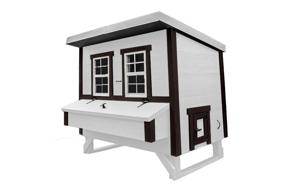 OverEZ Large Chicken Coop - Heavy Duty Wood - Up to 15 Chickens