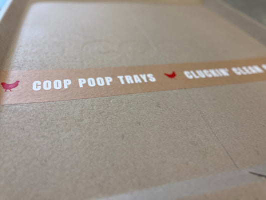 Eco-friendly compostable chicken coop litter trays, bundle of 12, biodegradable, by The Smart Coop.