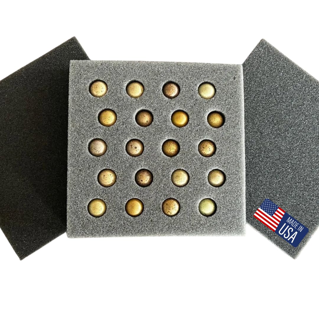 High-Quality Button Quail Egg Foam Shipper 20 Hole Sets (5 Count)