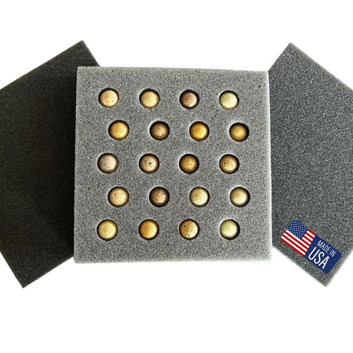 High-Quality Button Quail Egg Foam Shipper 20 Hole Sets (5 Count)