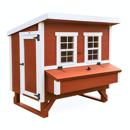 OverEZ Large Chicken Coop - Heavy Duty Wood - Up to 15 Chickens