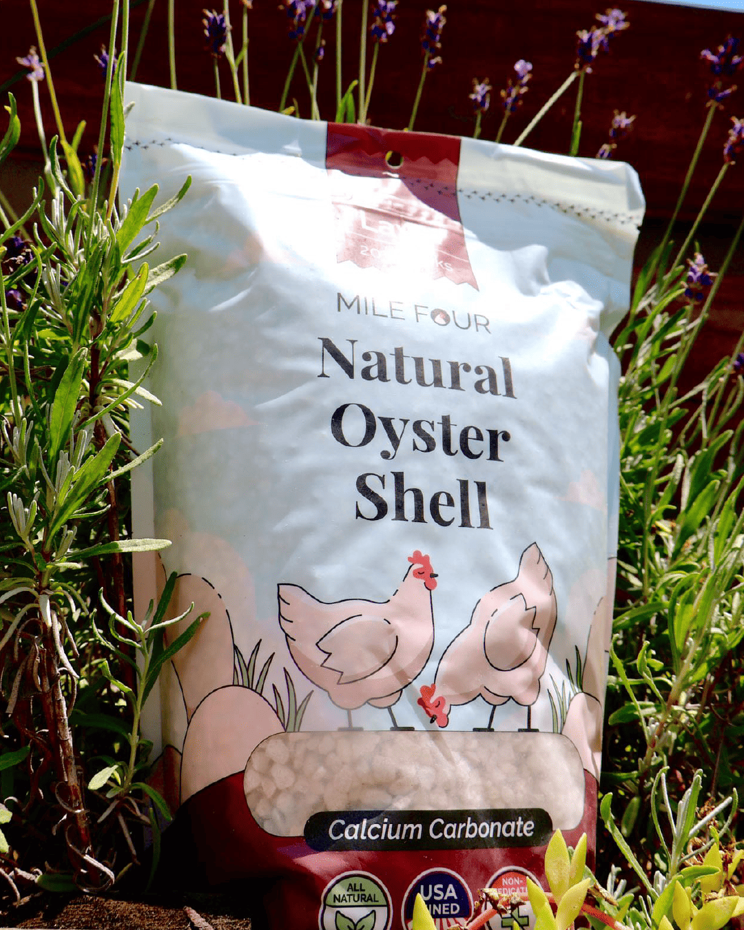 Organic Oyster Shell Calcium Supplement for Laying Chickens