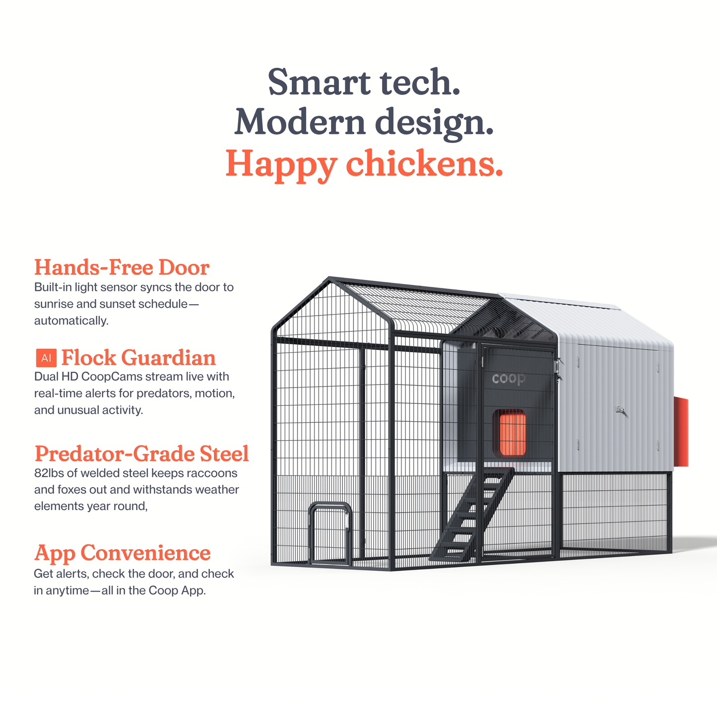 Paquete de gallinero automatizado Smart Coop Unlimited+ - Pollitos gratis