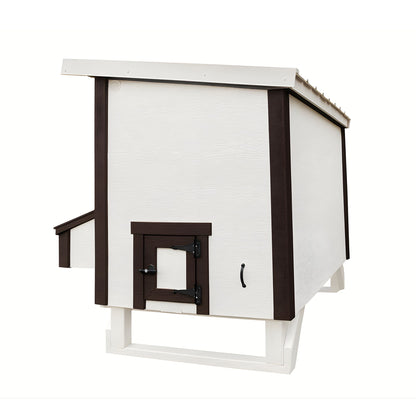 OverEZ Large Chicken Coop - Heavy Duty Wood - Up to 15 Chickens