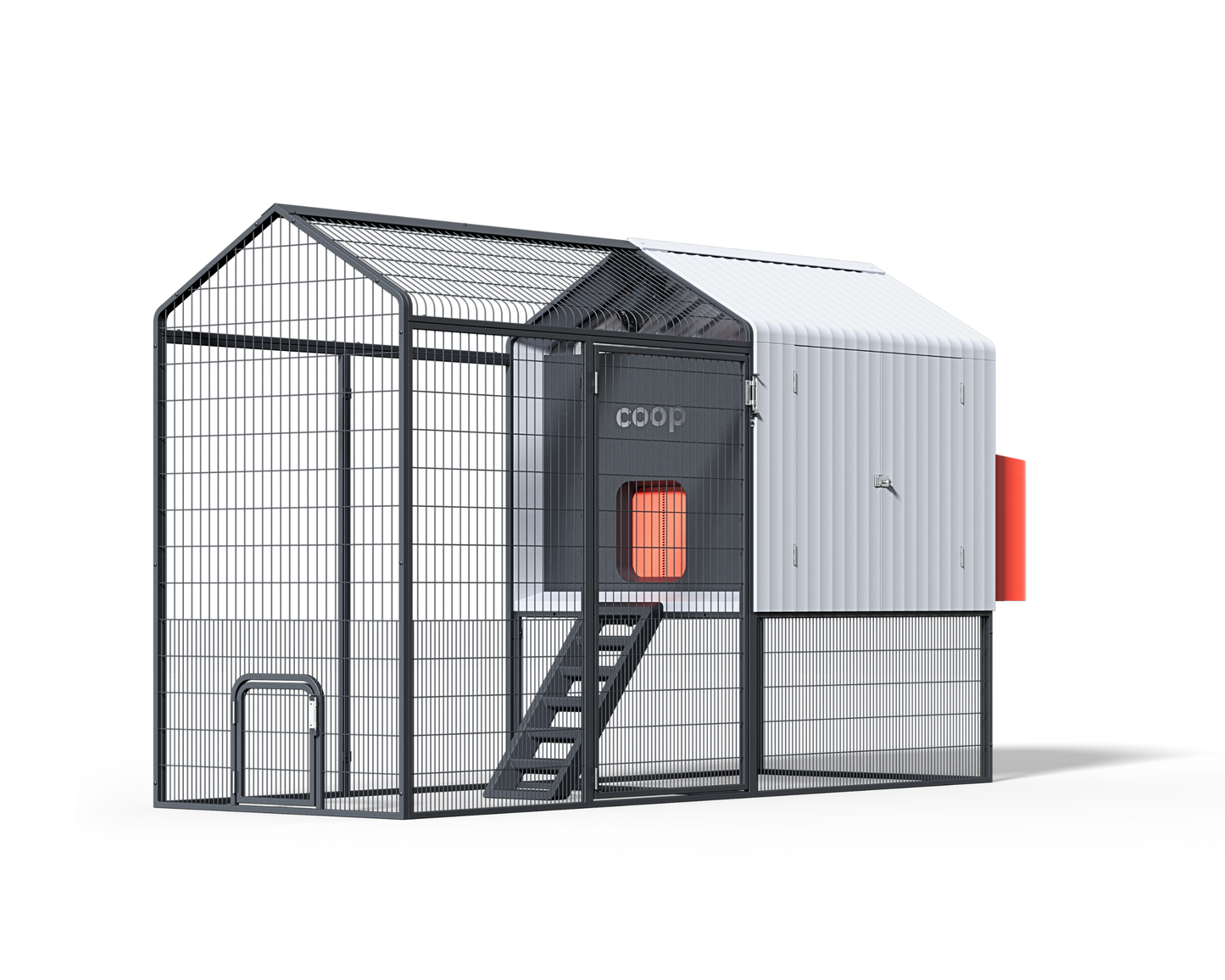 Gallinero inteligente automatizado + corral de acero - Cámaras con IA y control por app